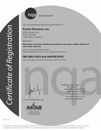 ISO 9001:2008 and AS9100D Cert